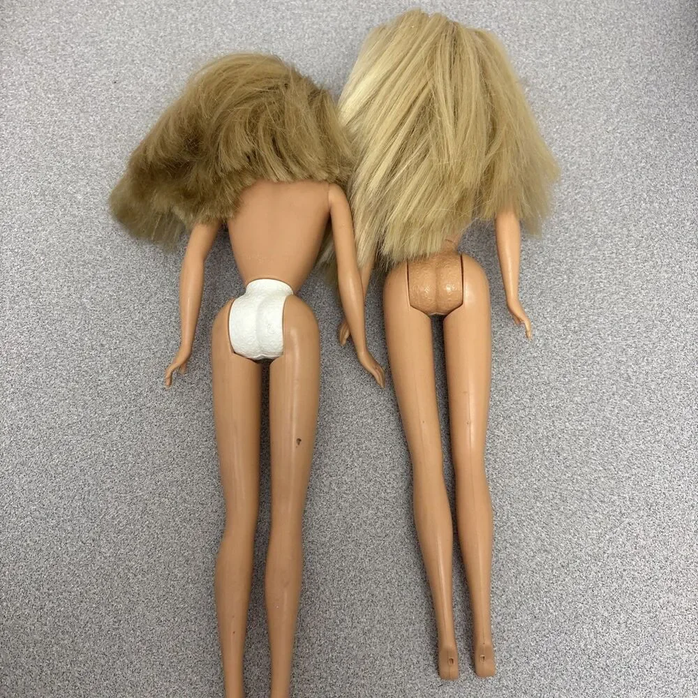 Lot of 8 Vintage Mixed Styles Mattel Barbie, 1966 Body Mold, Twist Waist, Nude